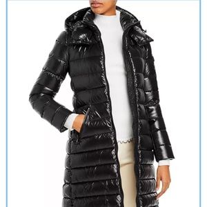 Moncler Black Moka Down Coat